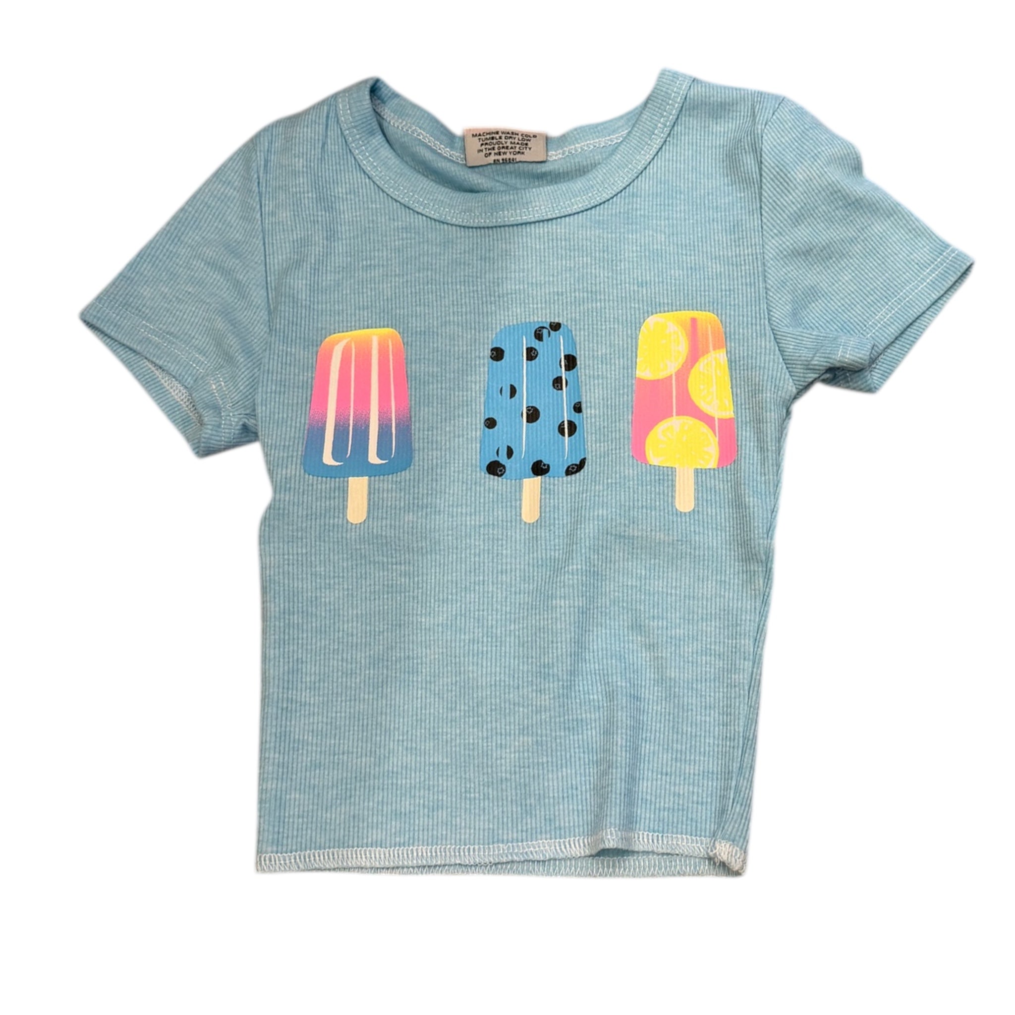 Firehouse Aqua Ice Pop Ribbed Tee