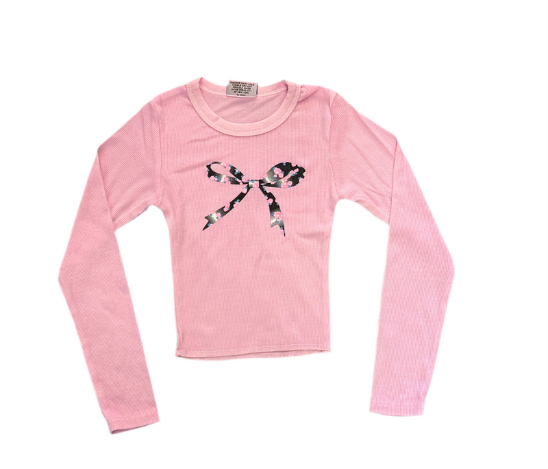 Firehouse Bow Ribbed Longsleeve Tee