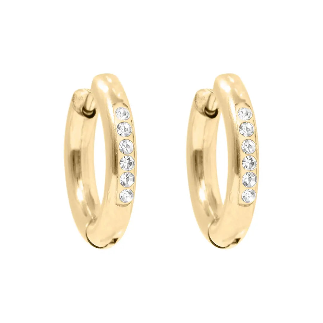 Cz Huggie Hoop Earrings