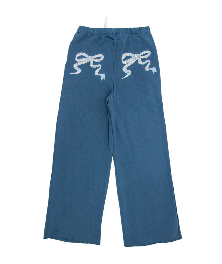 Katie J Shane Bow Wide Leg Sweatpant