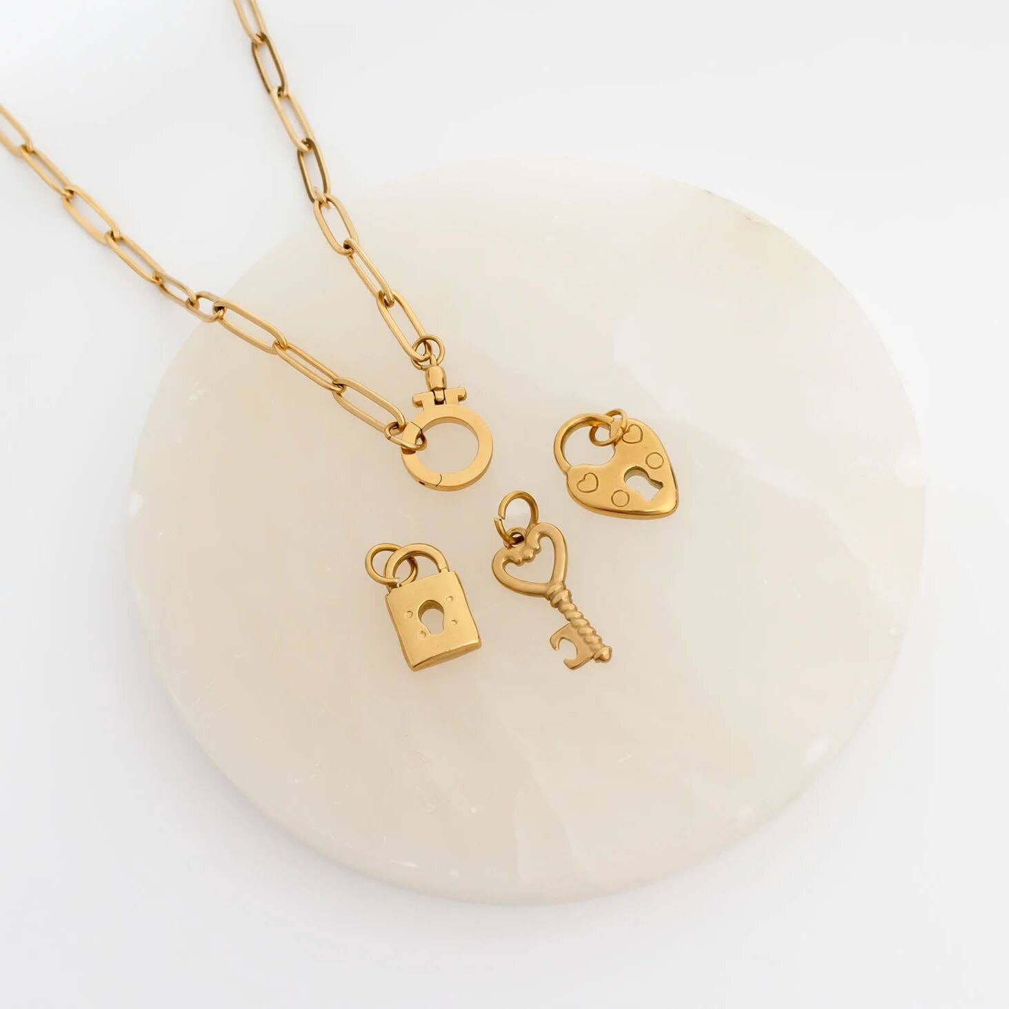 Circle Carabiner Necklace