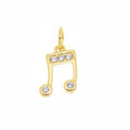 Cz Musical Note Charms