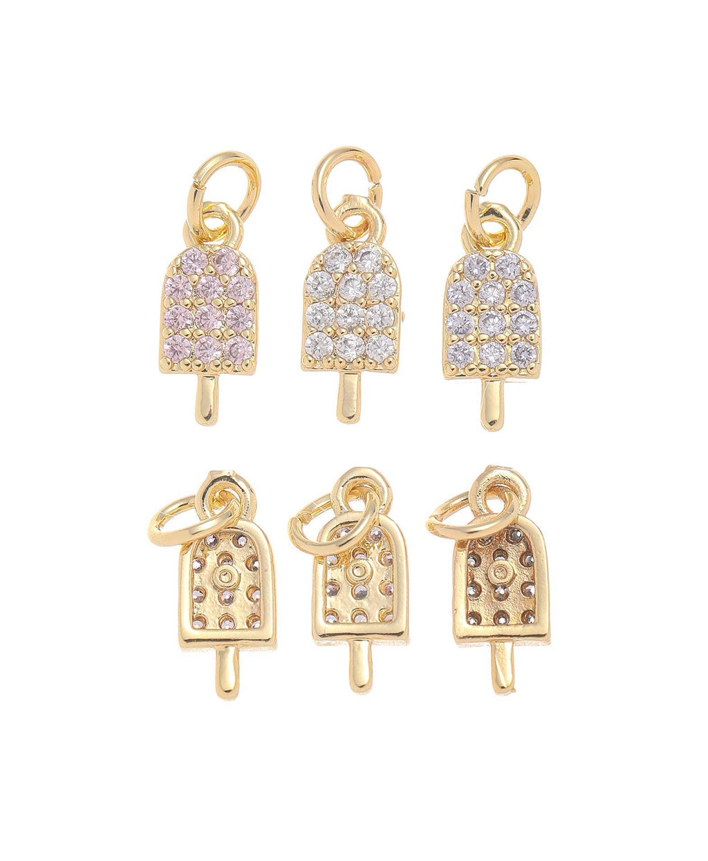 CZ Popsicle Stick Charm