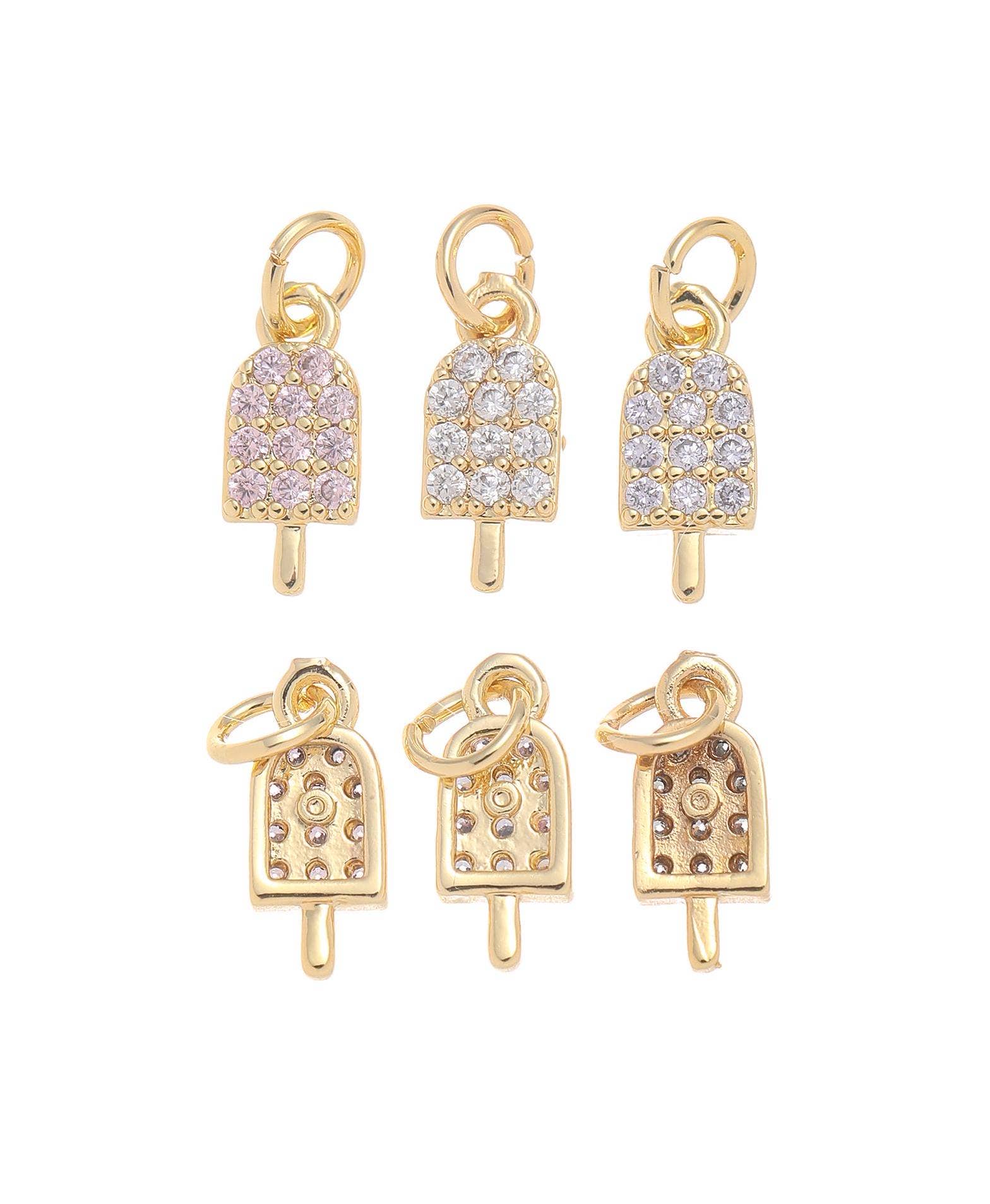 CZ Popsicle Stick Charm