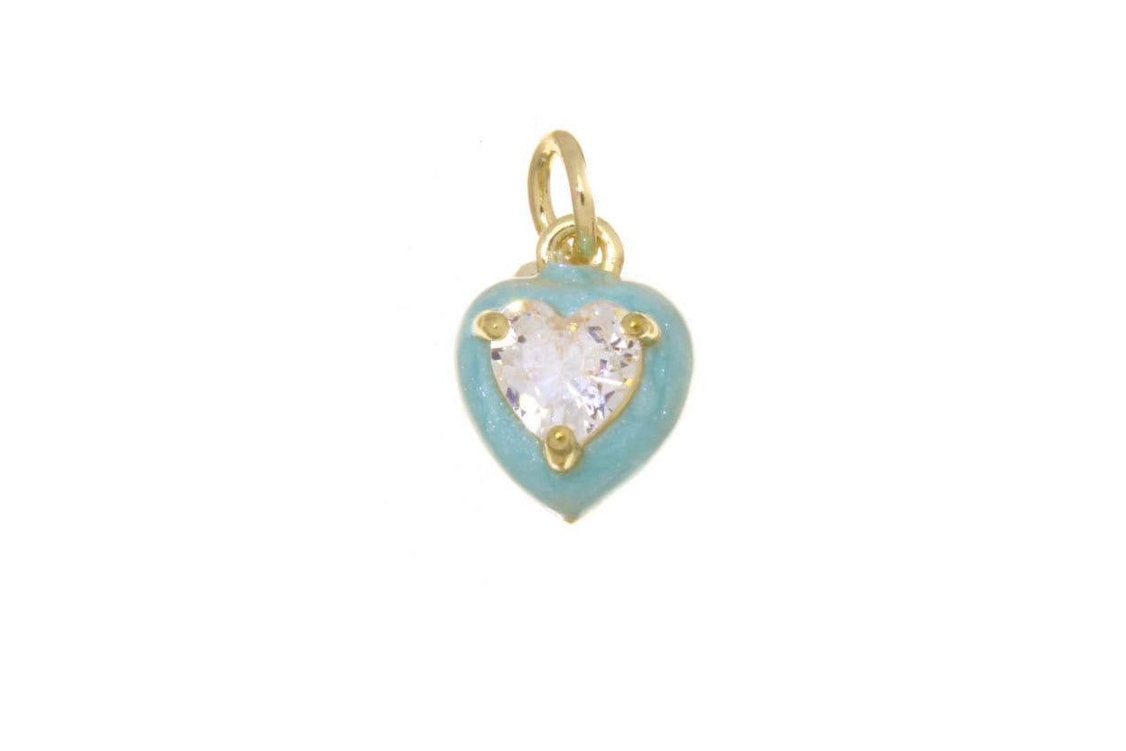 Cz Heart Charm