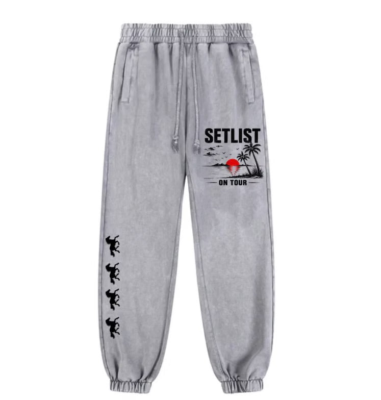 Setlist On Tour Grey Sweatpants