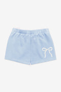 Pixielane Cloud Soft French Terry Dolphin Short- Floral Bow