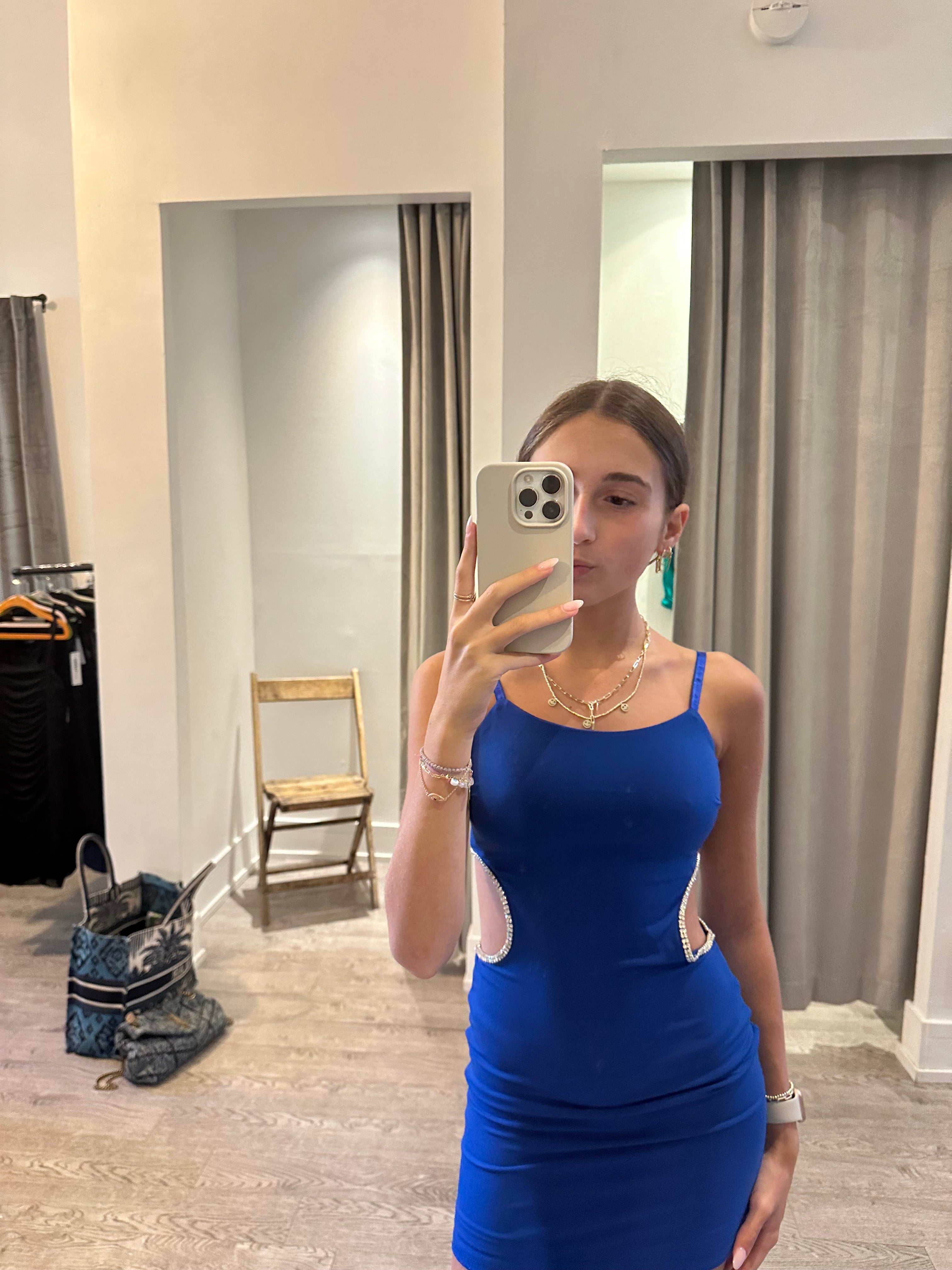 Katie J Paris Dress Sapphire Blue