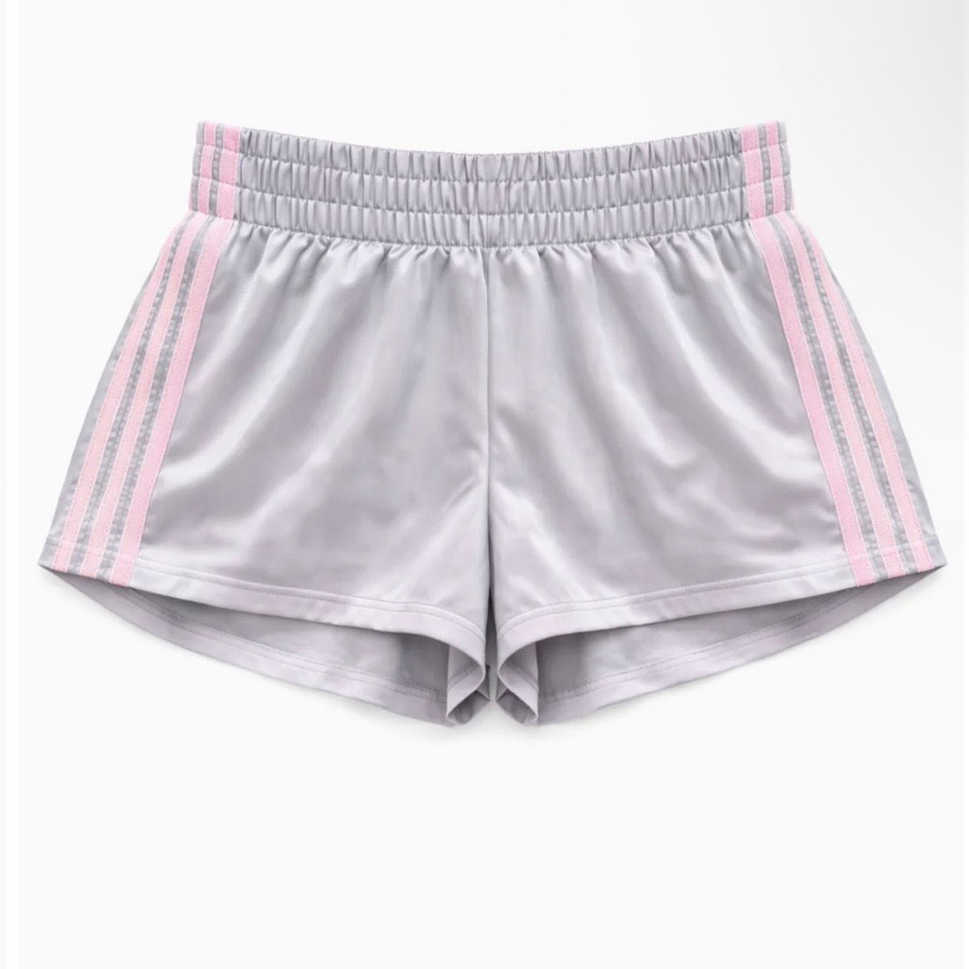 Katie J Jordyn Stripe Short - Grey/Pink