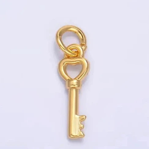 Heart Love Key Charm