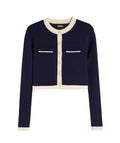 Katie J Whitney Colorblock Pocket Cardigan