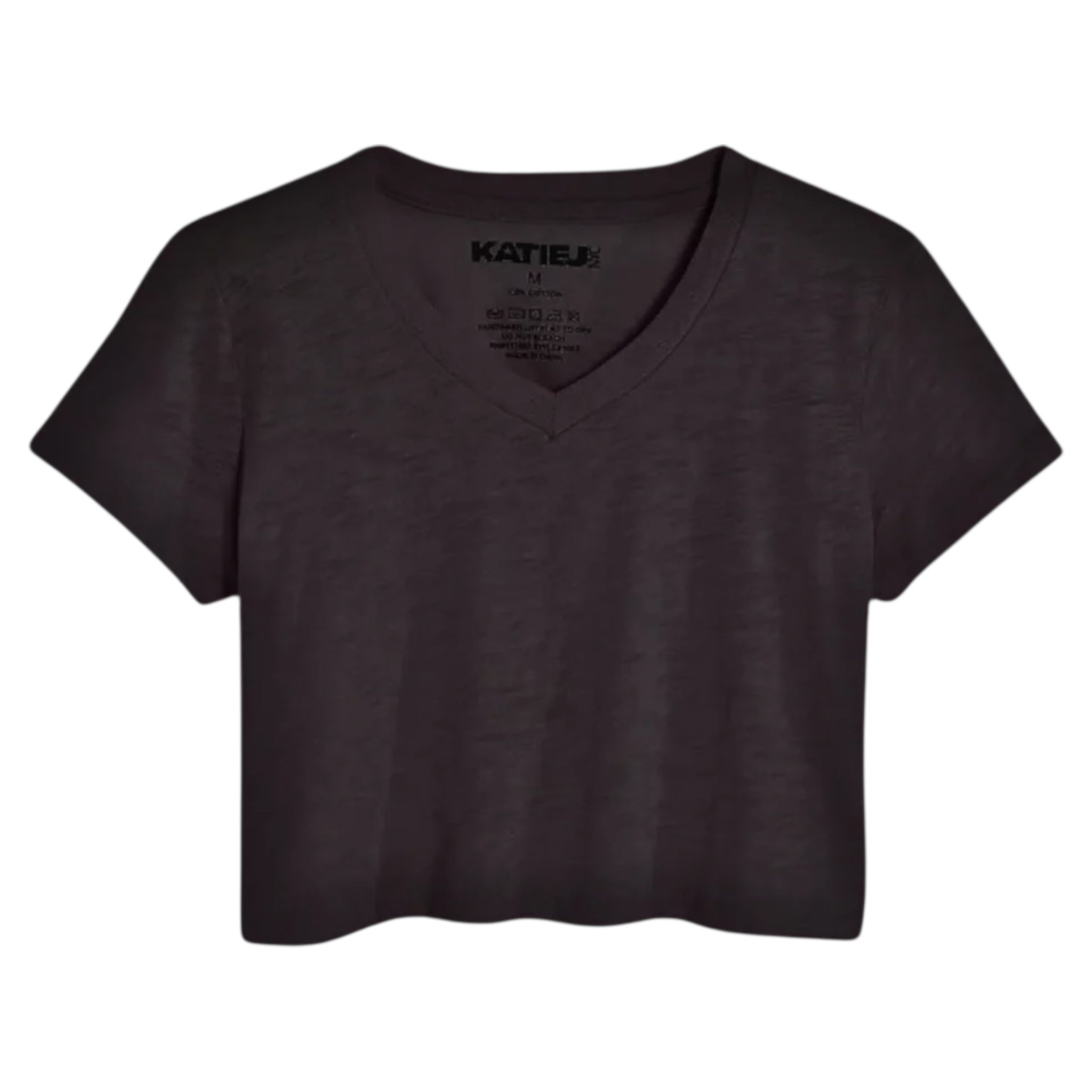 Katie J Courage Crop Tee - Black