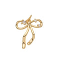 Ribbon Bow Tie CZ Charm