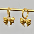 Bow Huggie Earrings