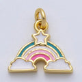 Multicolour Enamel Star Rainbow Charm