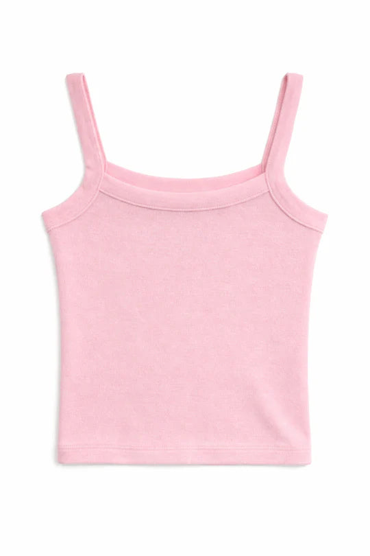 Katie J Kiki Terry Tank - Pale Pink