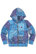 Aviator Nation Bandana Quilted Sweatshirt- Blue (presale)
