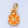 Orange Fruit Slice Charm