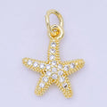 Cz Starfish Charm