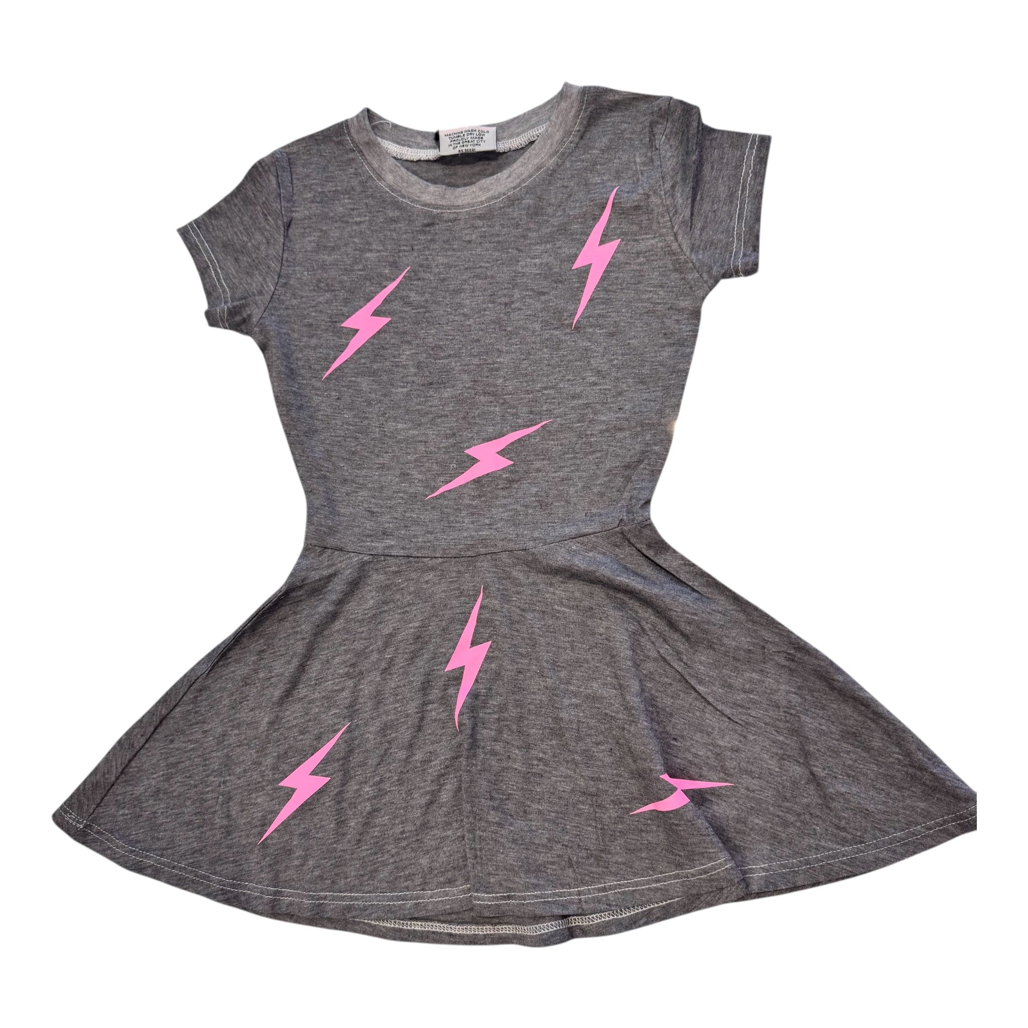 Firehouse Neon Pink Bolt Dress