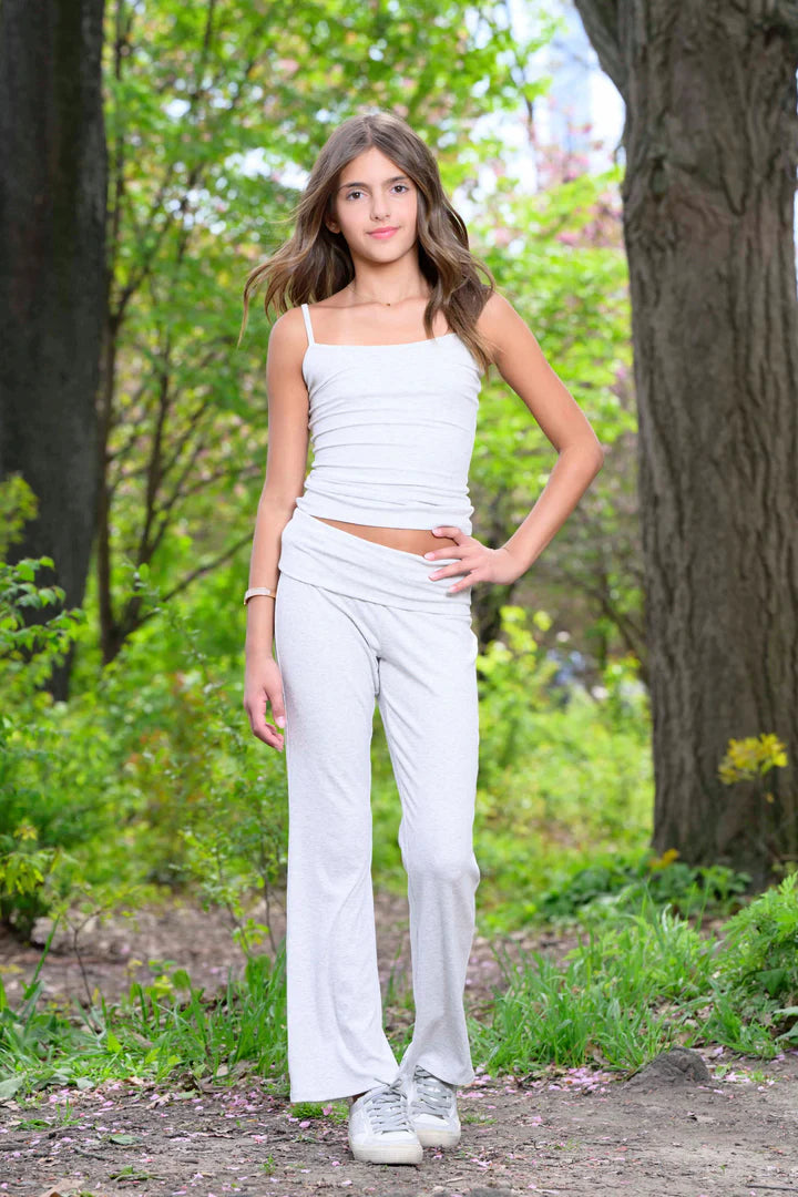 Katie J Livi Rollover Pant - Heather Grey