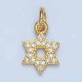 Mini Cz Star of David Charm