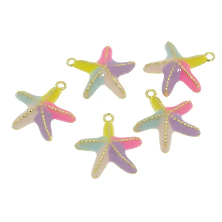 Rainbow Starfish Charm