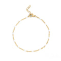 White Confetti Chain Bracelet