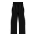 Katie J Jordyn Stripe Pant - Black/White