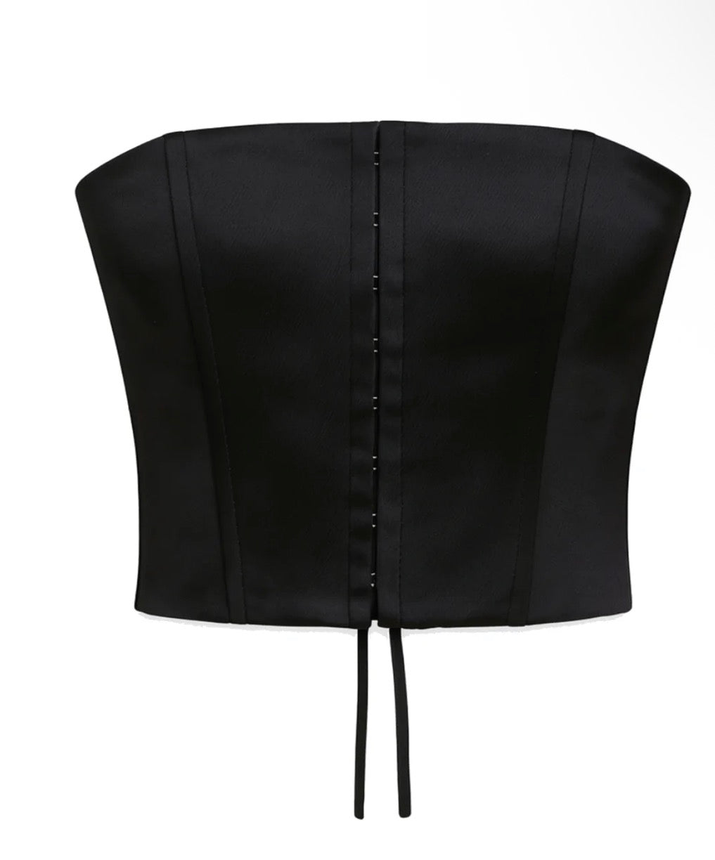 Katie J Lani Corset Top- Black