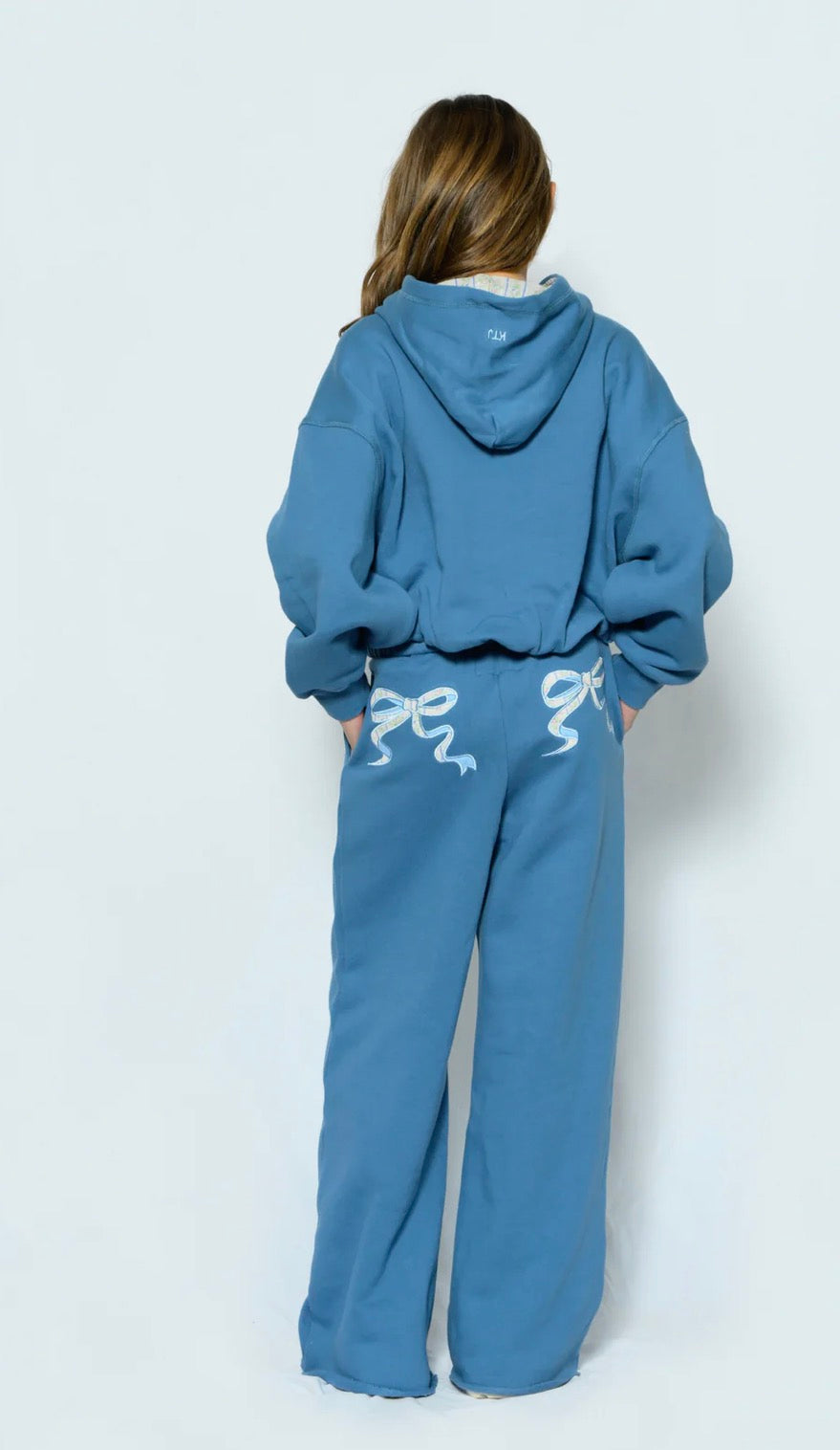 Katie J Shane Bow Wide Leg Sweatpant