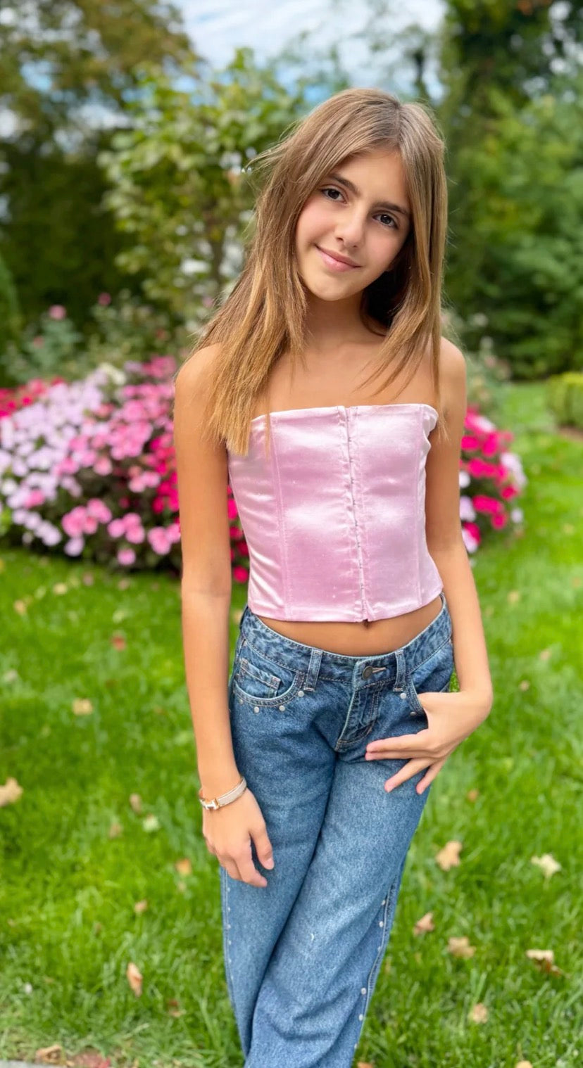 Katie J Lani Corset Top- Pink