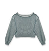 Katie J Tristan Off The Shoulder Top- Heather Grey