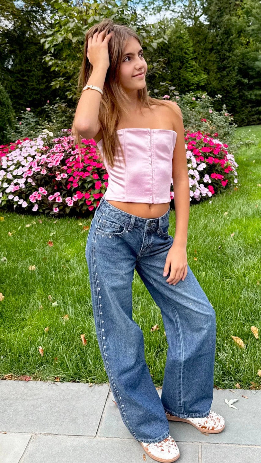 Katie J Lani Corset Top- Pink