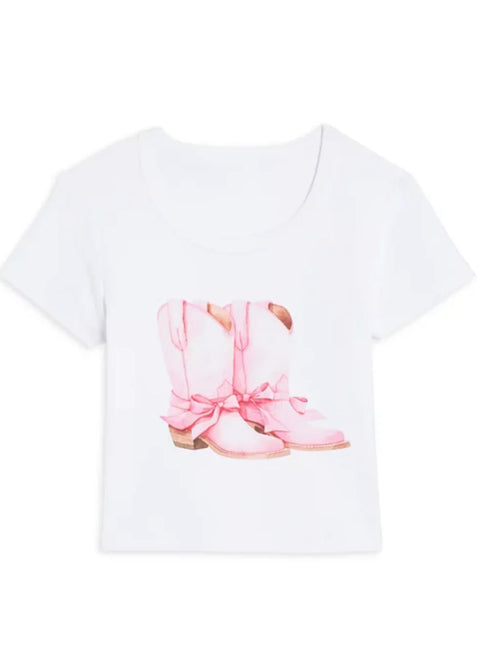 Katie J Cowgirl Boots Tee (presale)