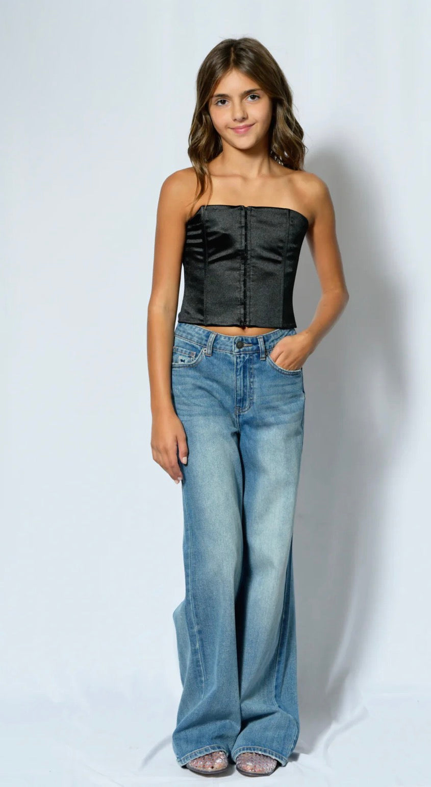 Katie J Lani Corset Top- Black