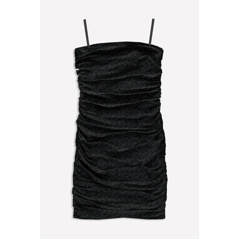 Pixielane Strappy Glitter Dress- Black