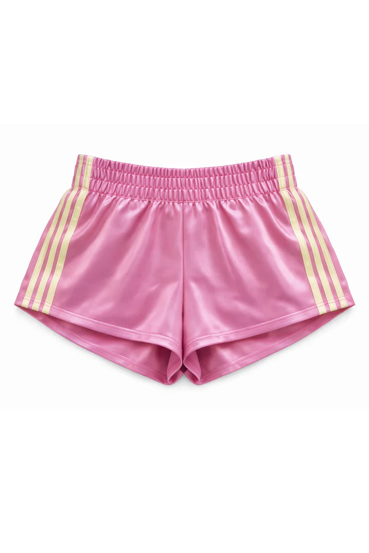 Katie J Jordyn Stripe Short - Bubblegum/Canary