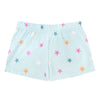 Pixielane  French Terry Dolphin Short - Ice Mint Pink Stars