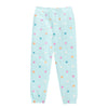 PixieLane French Terry Cozy Sweatpant - Ice Mint Pink Stars