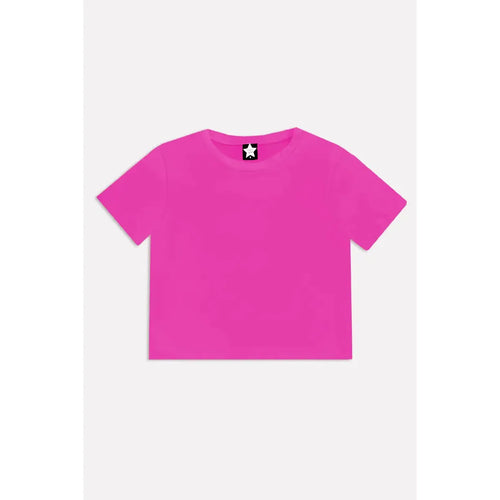 Pixielane Simply Soft Short Sleeve Easy Tee - Neon Pink