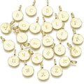Round Letter Charm