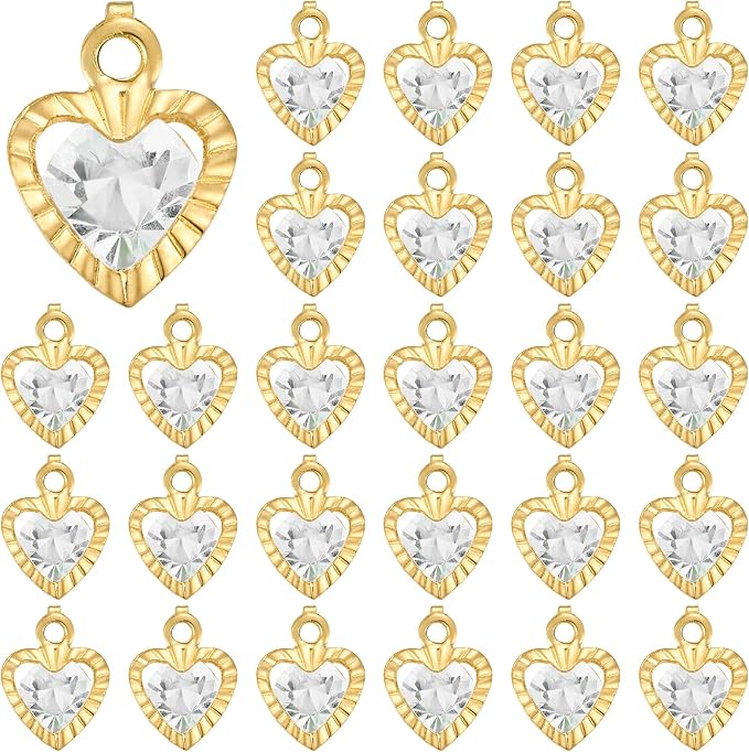 Heart or Star CZ Charm