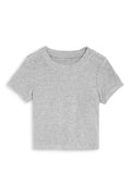 Katie J Livi Ribbed Tee - Heather Grey