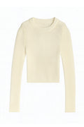 Katie J Jeannie Rib Knit Sweater - Oatmeal