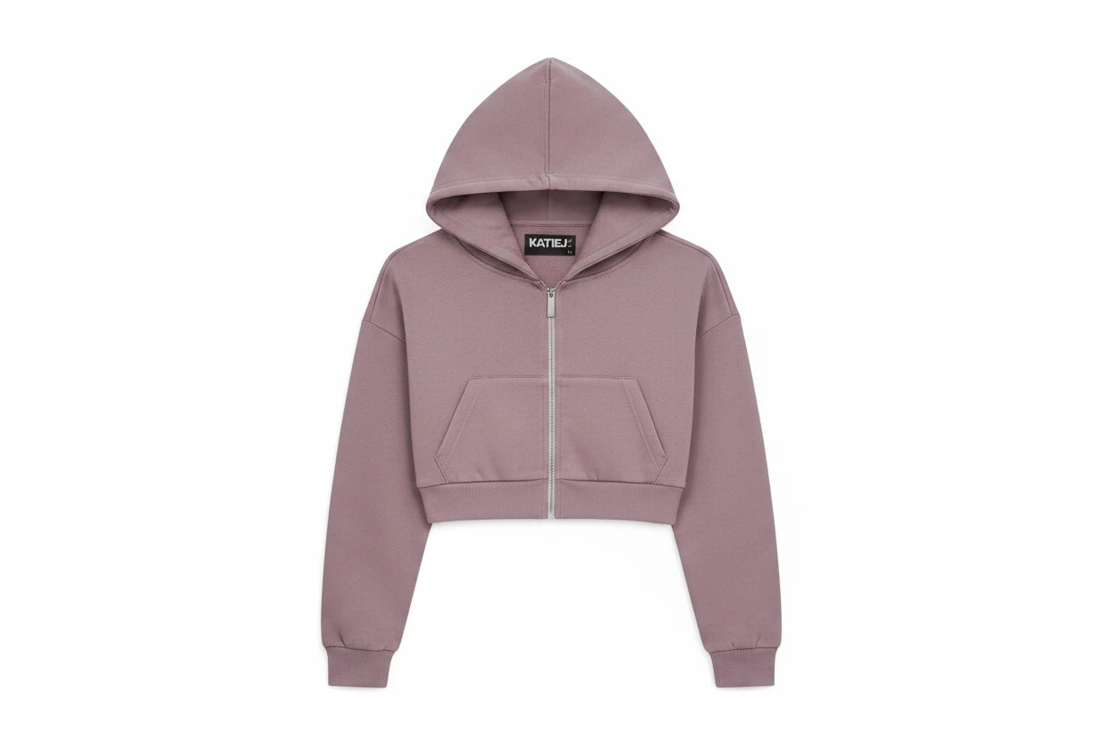 Katie J Tristan Zip Up Hoodie - Dusty Orchid