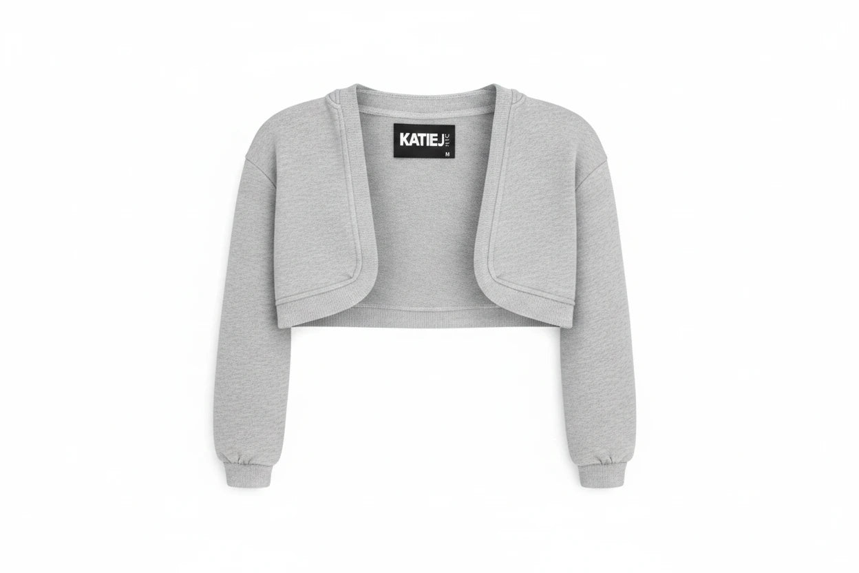 Katie J Tristan Hooded Shrug - Heather Grey