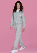 Lola + The Boys Grey Crystal Hoodie Set