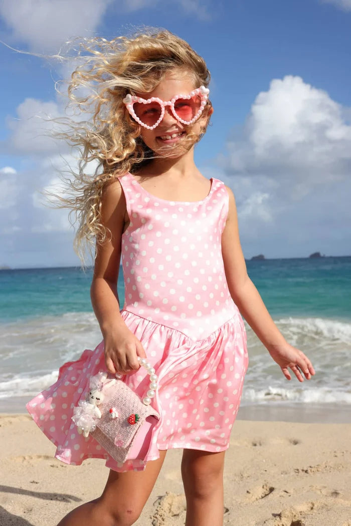 Lola + The Boys Sweet Polka Dot Dress