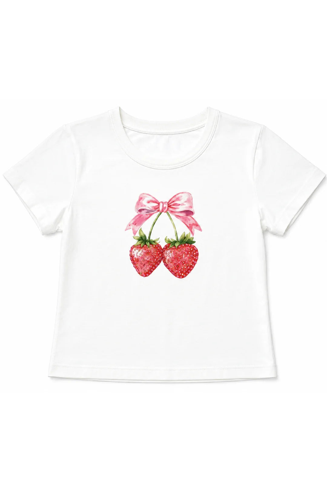 Katie J Rhinestone Strawberry Baby Tee